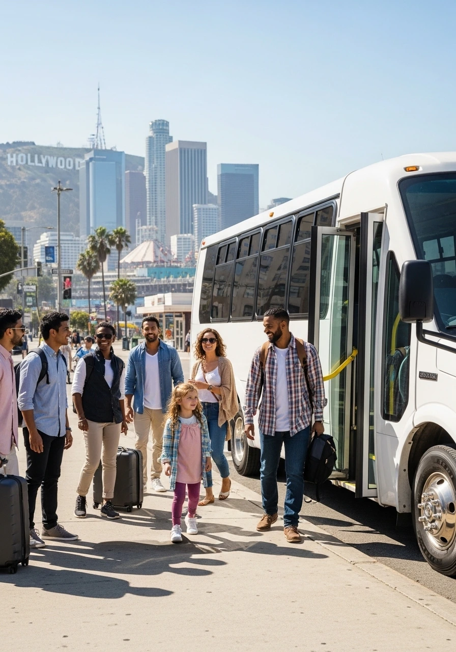 Corporate bus rental LA