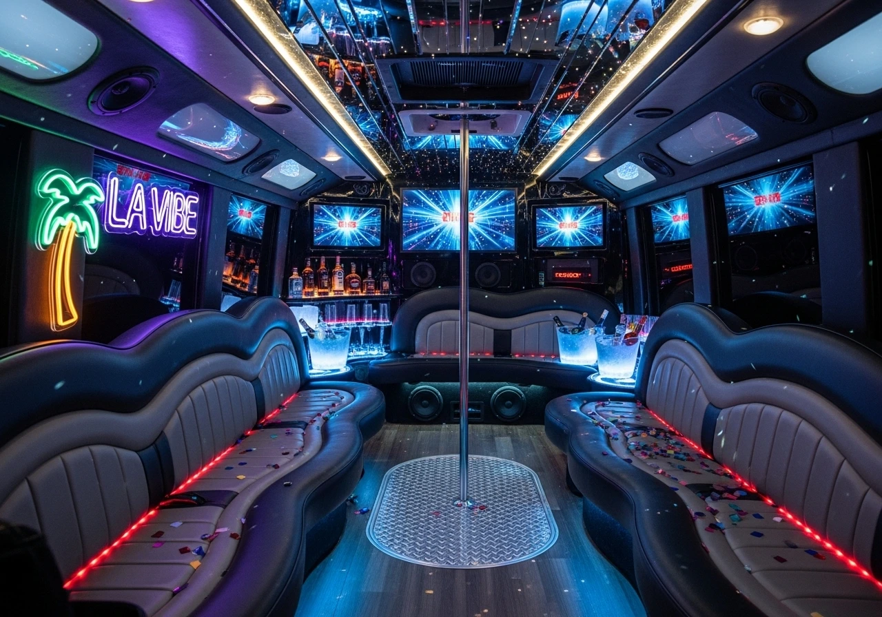 Party Bus Interior LA