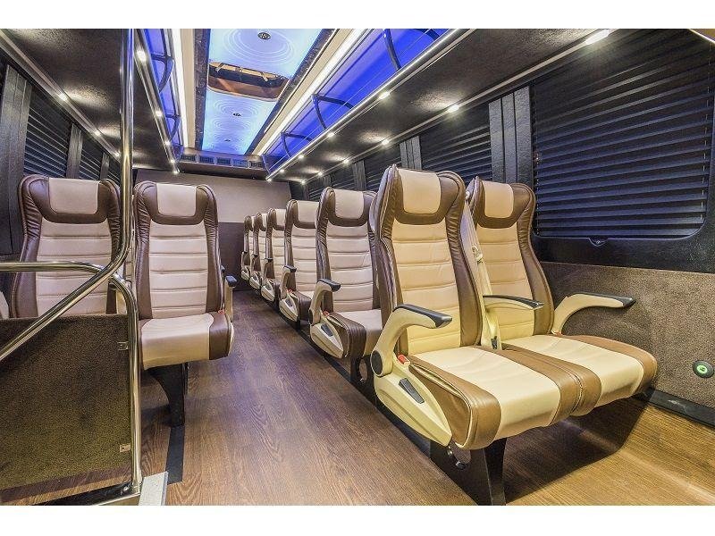 Why Charter Buses Are Safer Than Vans for School Trips 2 Interior View of Sprinter Van