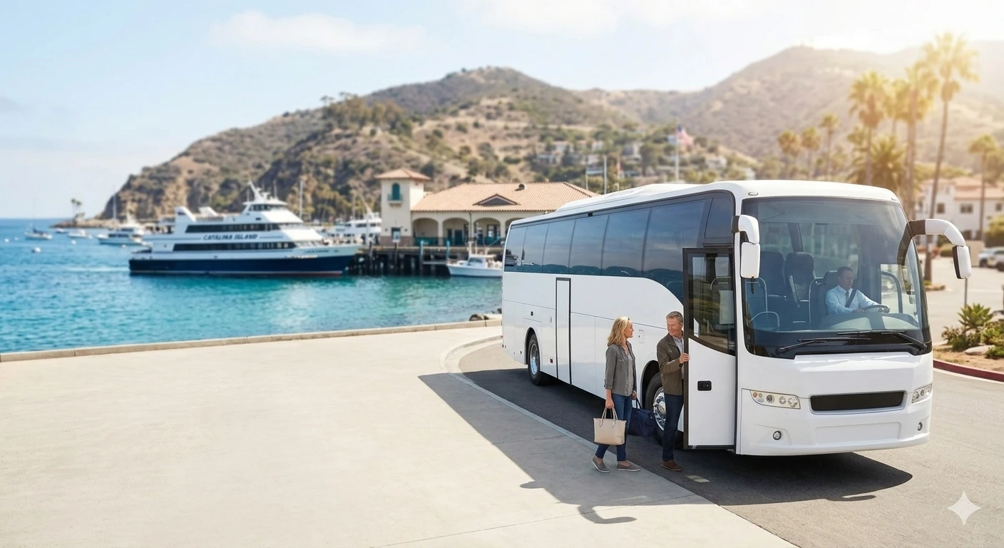 Charter Bus from LA to Catalina Ferry Terminal