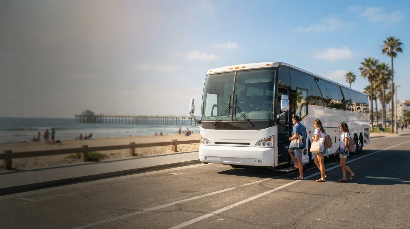 Charter Bus from LA to Hermosa Beach