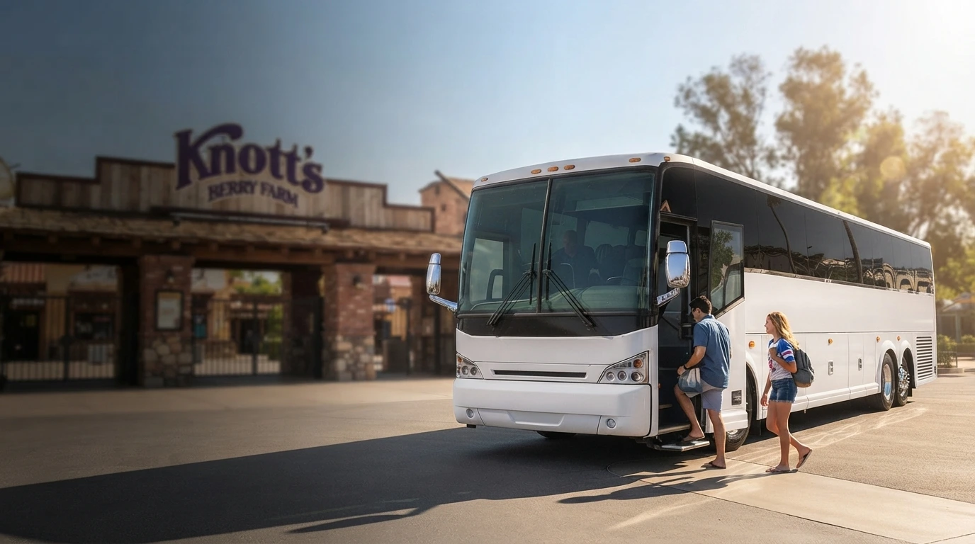 Charter Bus from LA to Knott’s Berry Farm