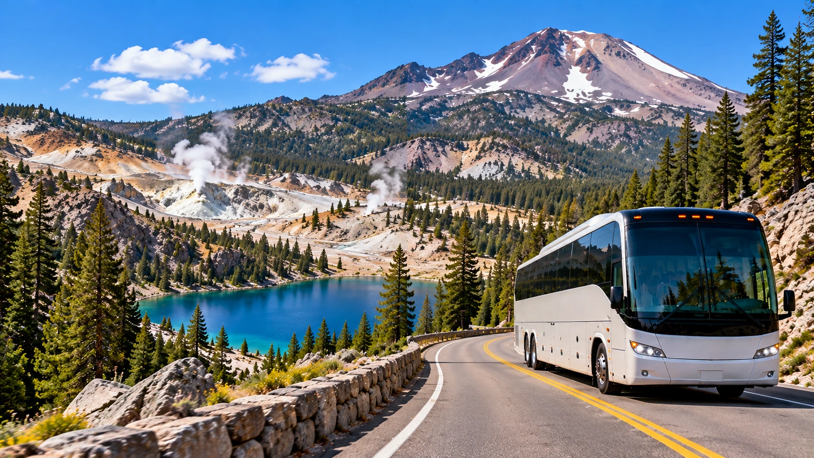 Charter Bus from LA to Lassen Volcanic National Park