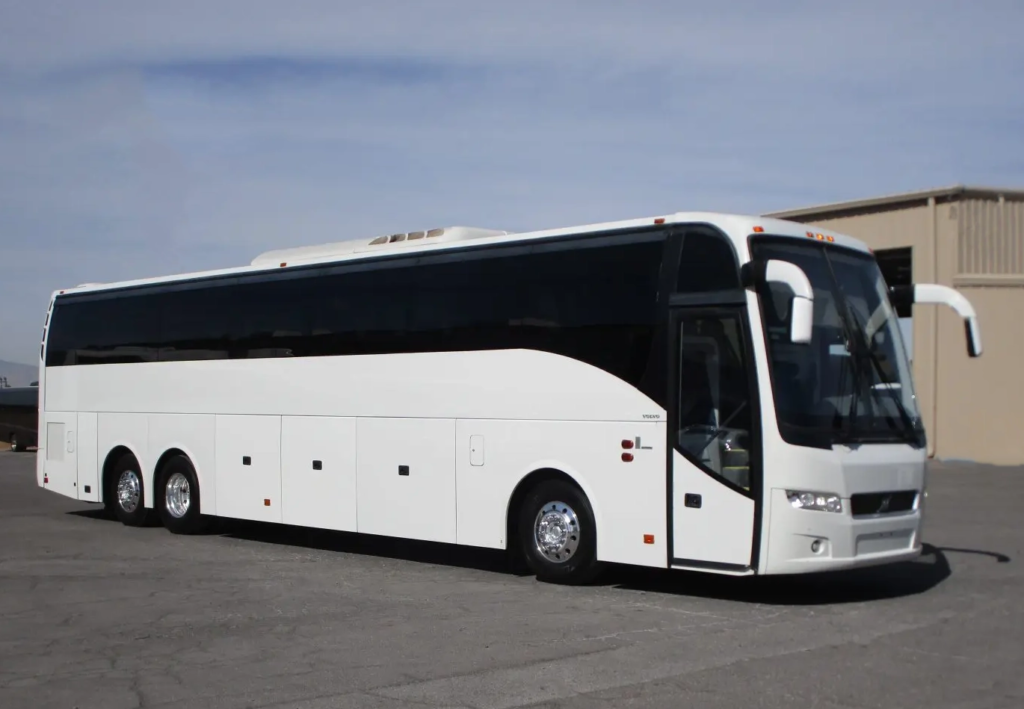 Exterior View Of Charter Bus 